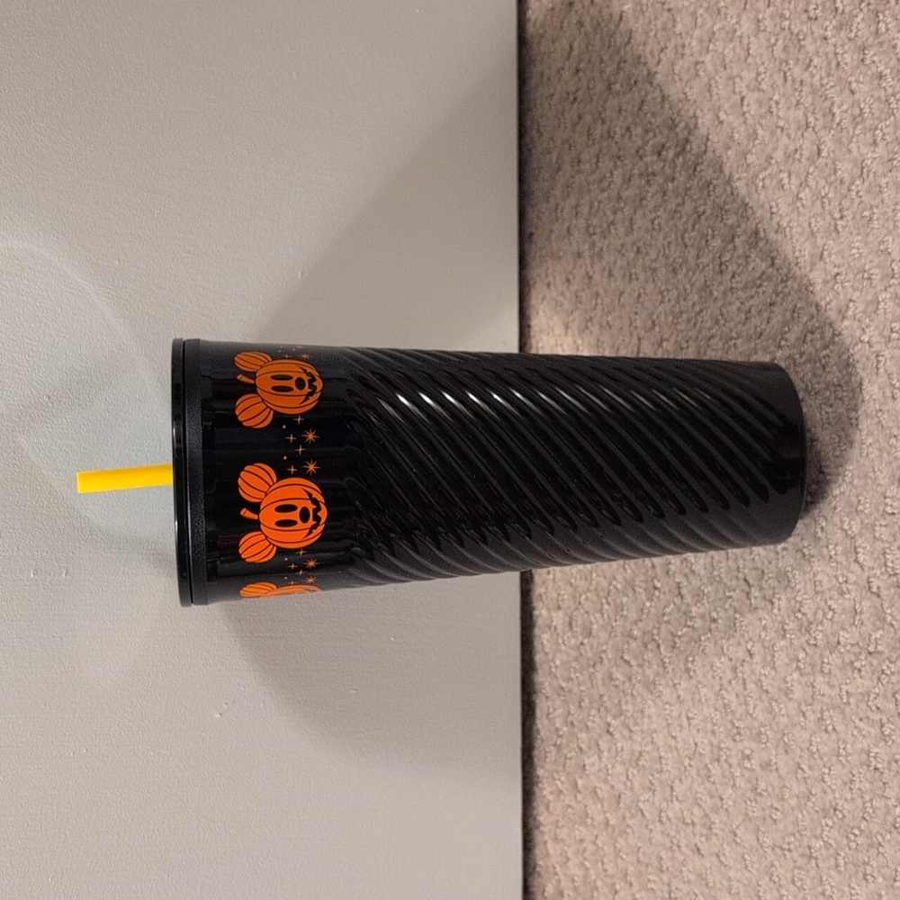 Halloween Bioworld Mickey Mouse Black Tumbler (✨ Replacement Straw) NEW